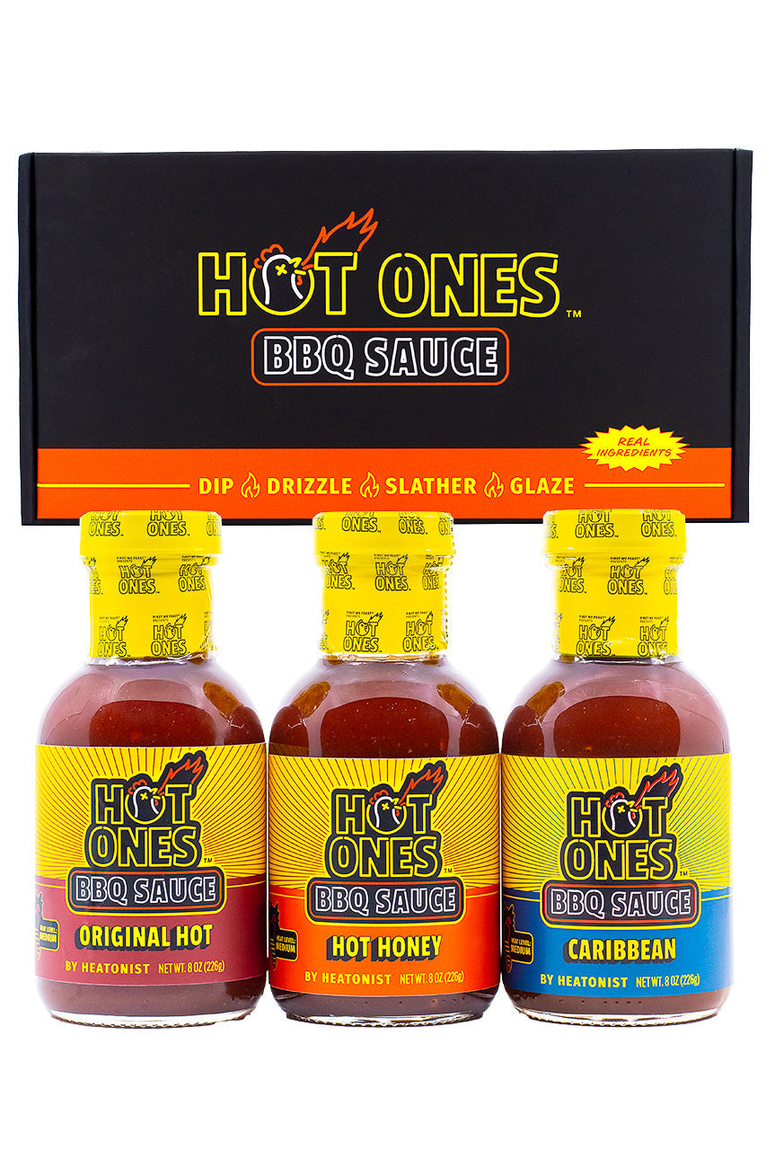 Hot Ones BBQ Trio Pack (Original / Hot Honey / Caribbean) W1