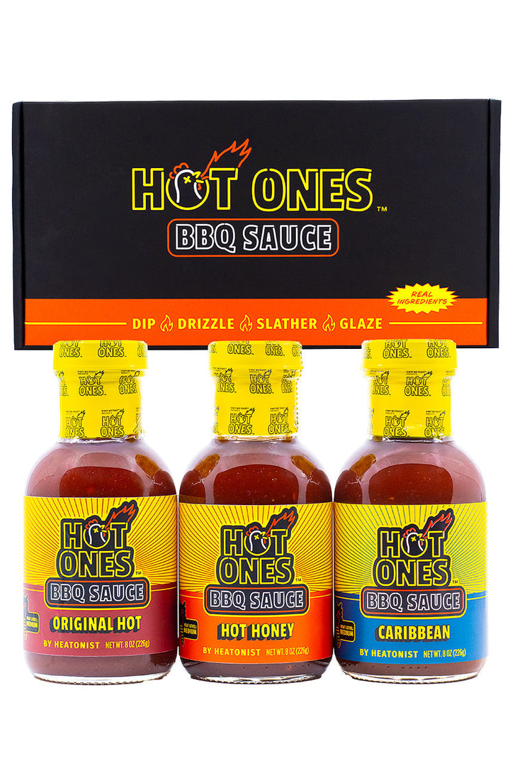 Hot Ones BBQ Trio Pack (Original / Hot Honey / Caribbean) W1