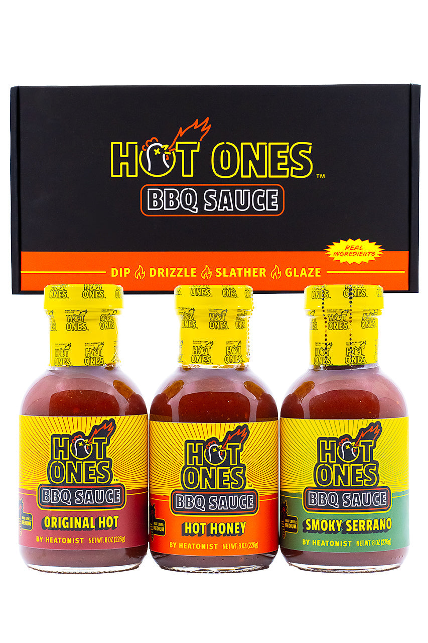 Hot Ones BBQ Trio Pack (Original / Hot Honey / Smoked Serrano) B8