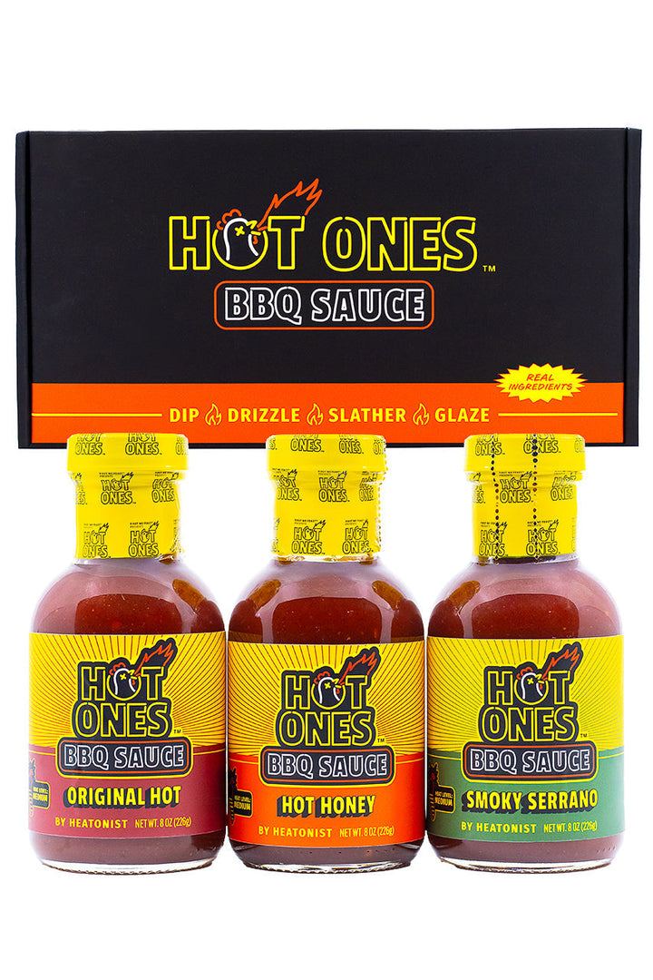 Hot Ones BBQ Trio Pack (Original / Hot Honey / Smoked Serrano) B8
