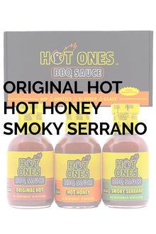 Hot Ones BBQ Trio Pack (Original / Hot Honey / Smoked Serrano) B8