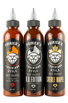 Poirier's Louisiana Style Hot Sauce Trio Pack | Dustin Poirier’s Louisiana Style H1